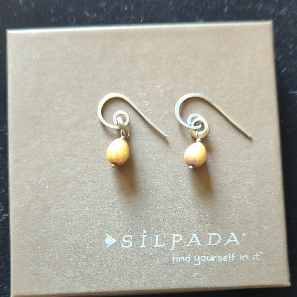 Silpada Silver and Gold/Copper Dazzling Earrings